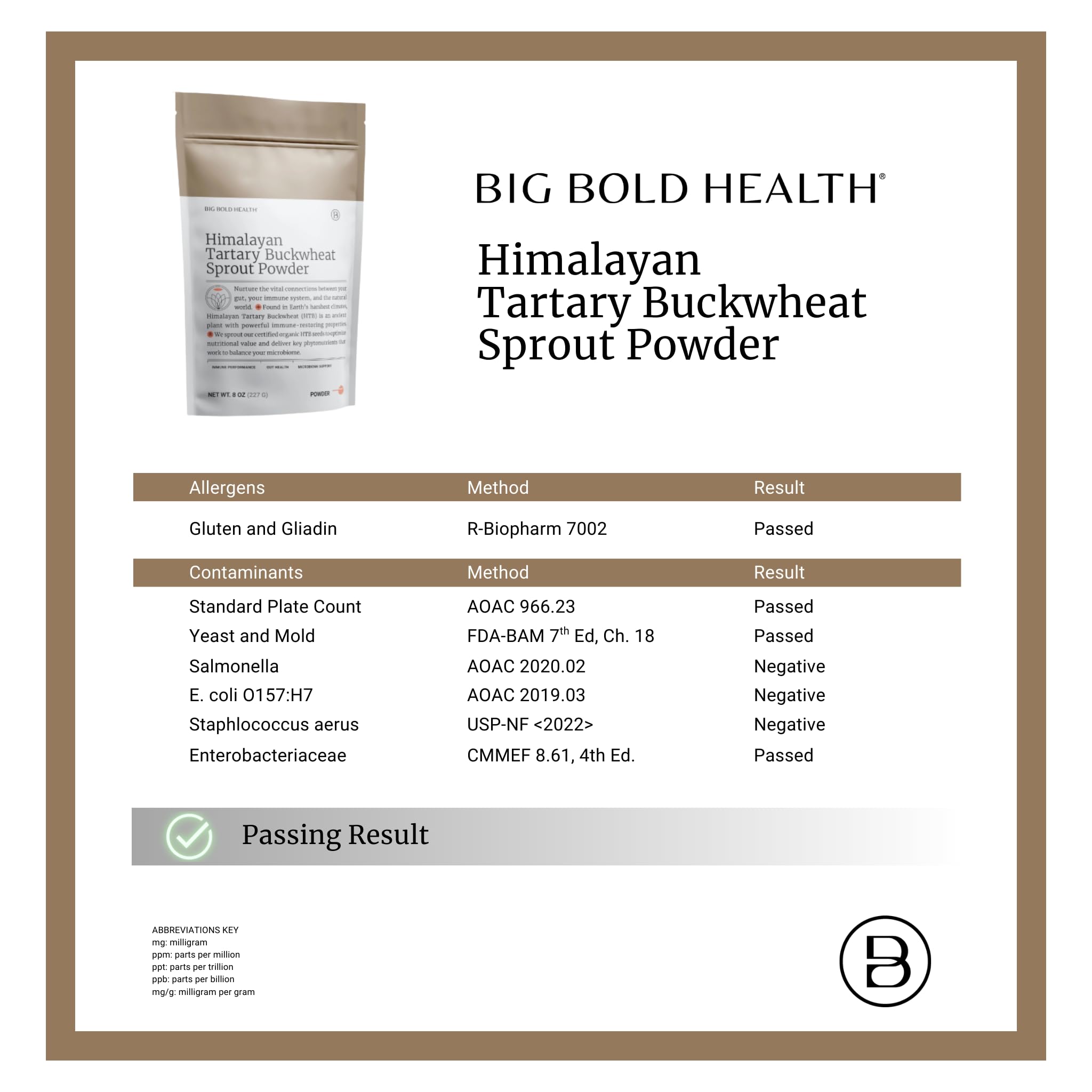 BIG BOLD HEALTH Himalayan Tartary Buckwheat Powder mixed in oatmeal