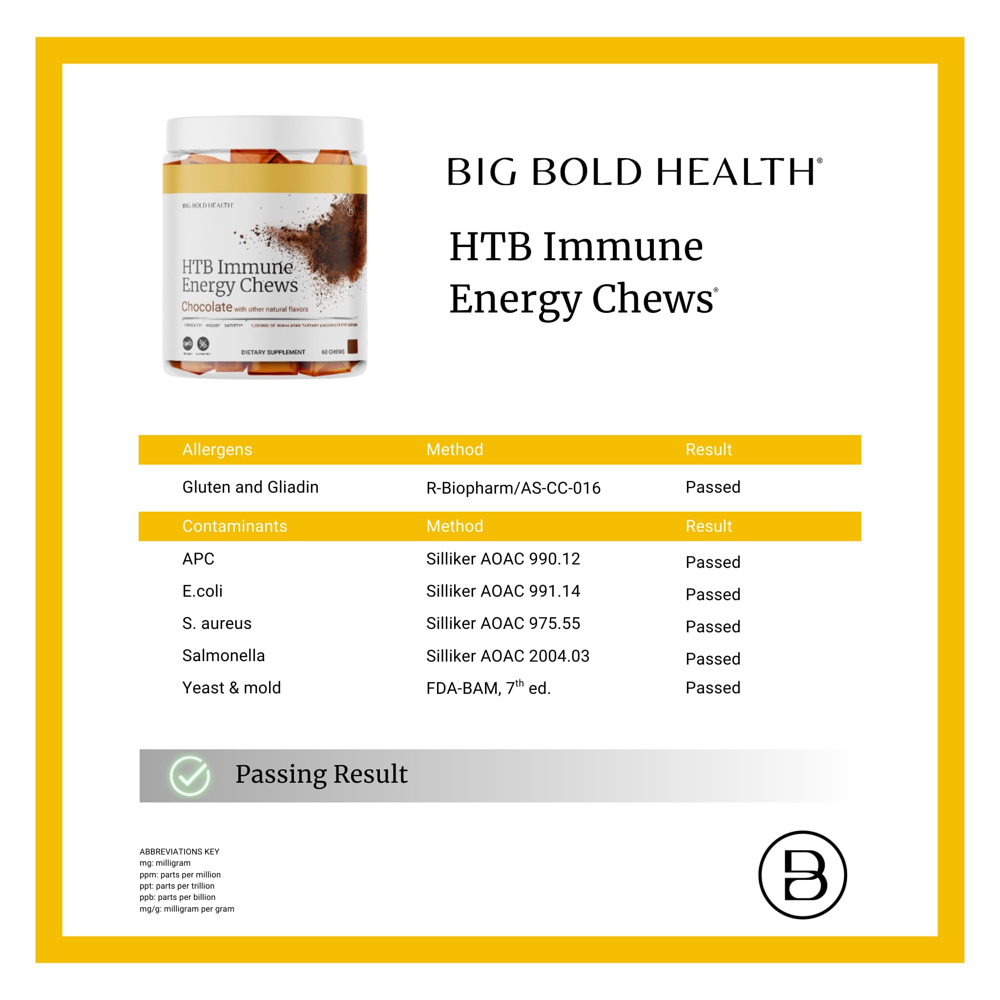 BIG BOLD HEALTH HTB daily wellness Chews organic ingredients