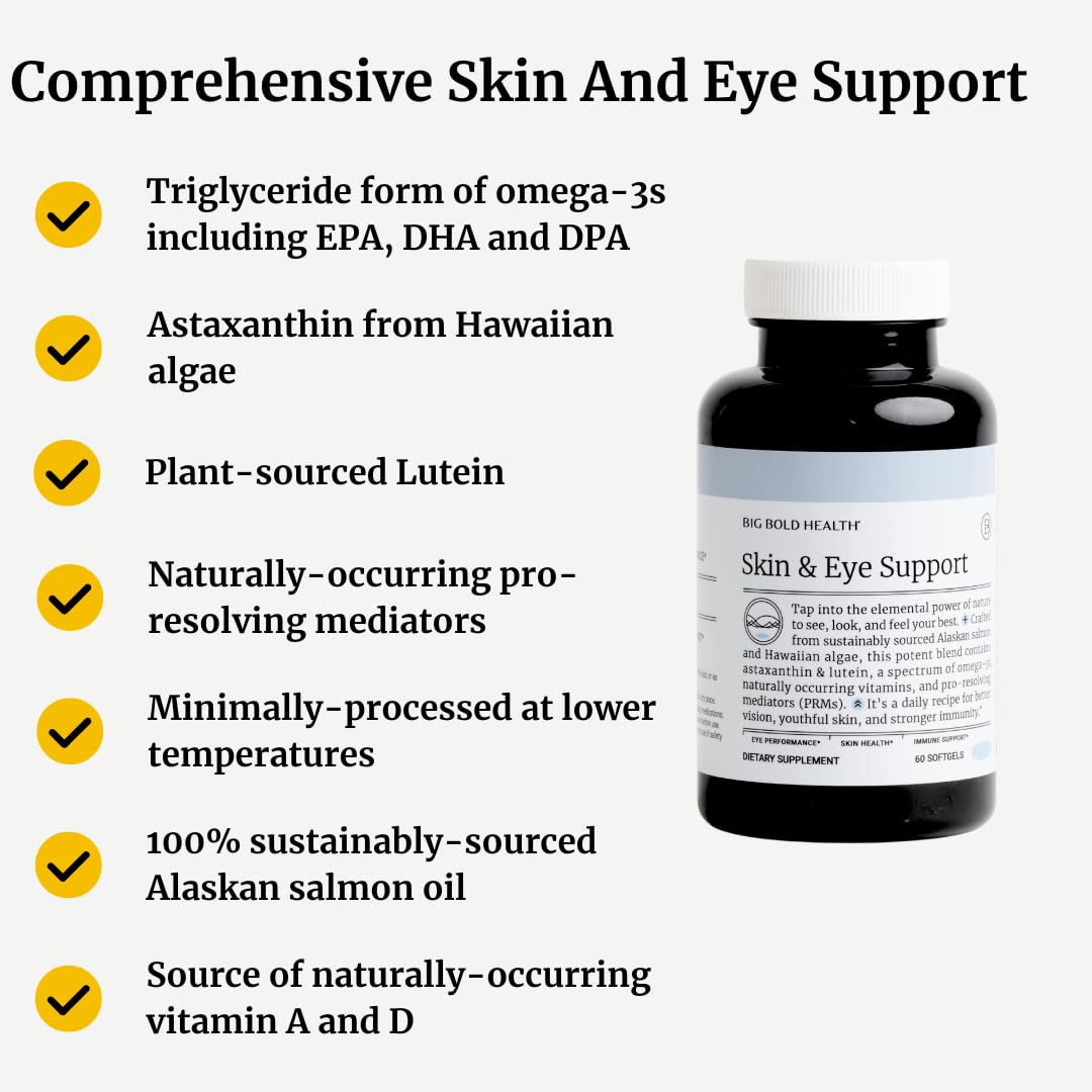 BIG BOLD HEALTH Omega-3 Lutein Supplement ingredients list