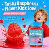 BIGBIO Saffron for Kids Gummies close-up of gummies
