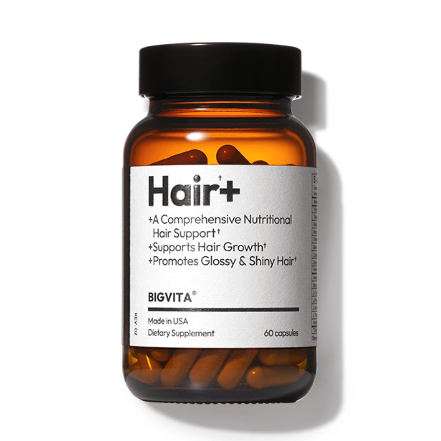 BIGVITA Hair Growth Supplement 60 Capsules front view