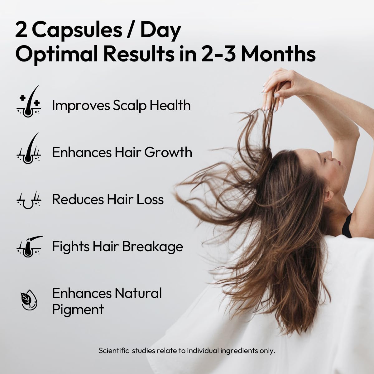 BIGVITA Hair Growth Supplement bottle side view