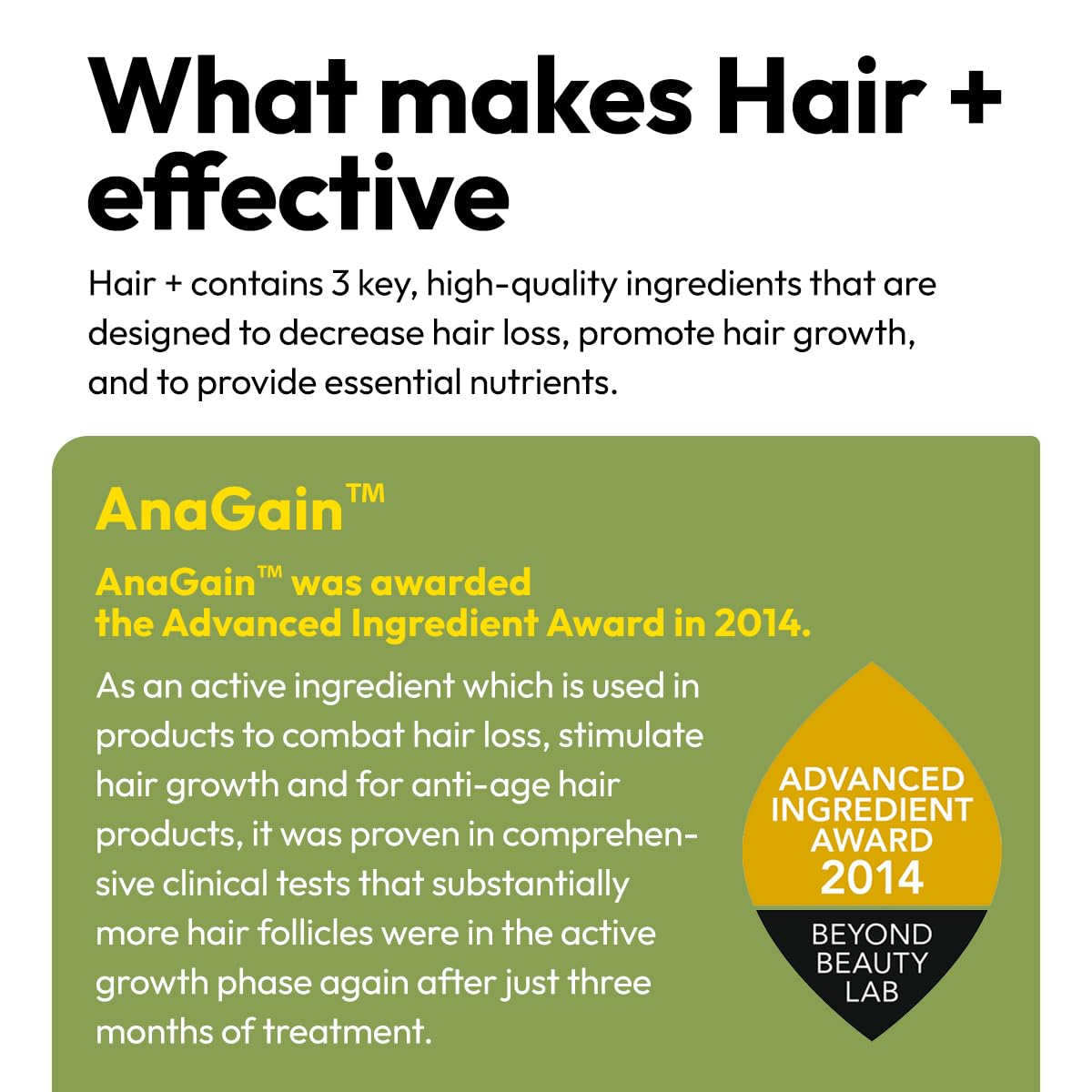 BIGVITA Hair Growth Supplement on a wooden table