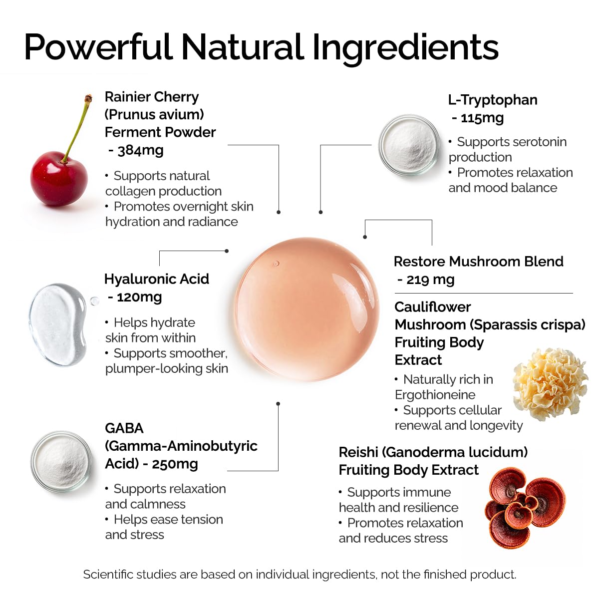 BIGVITA Liposomal Dream & Glow+ ingredients list