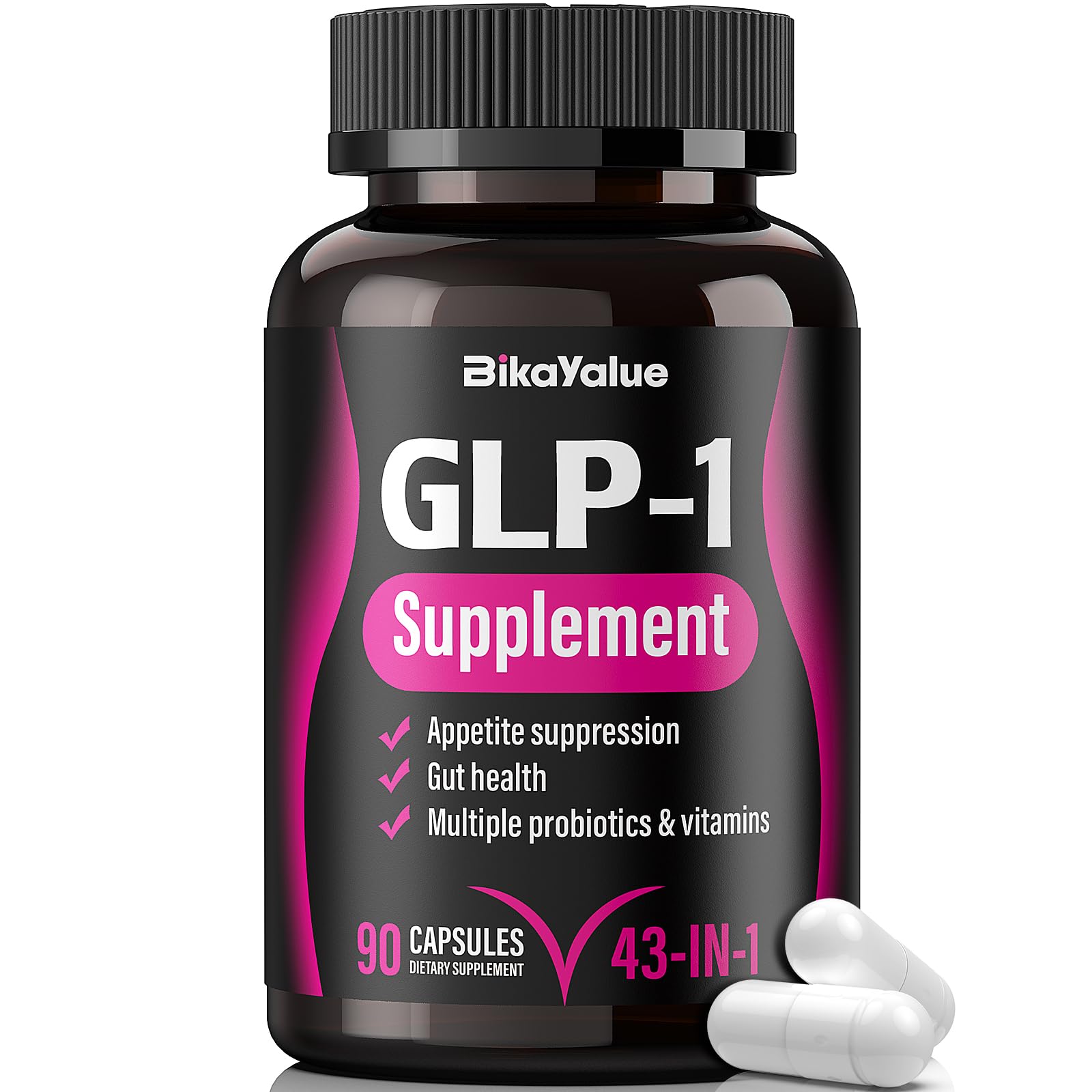 BIKAYALUE GLP-1 Supplement 90 capsules front view