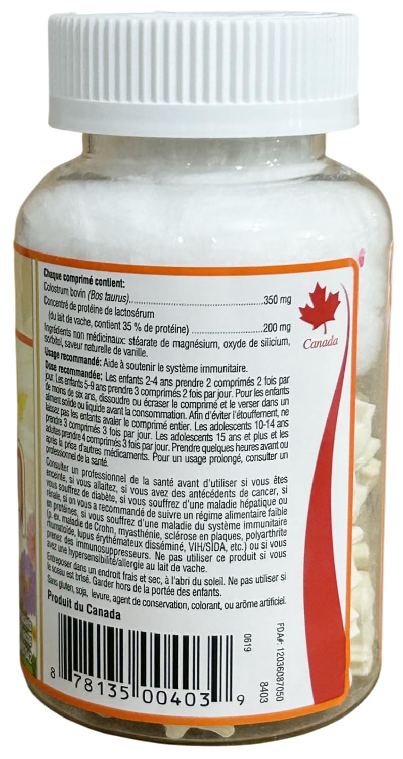 Bill Natural Sources Children's Colostrum Chewable Tablets with fruits