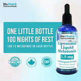 Bio Absorb Liposomal Liquid Melatonin 100ml glass bottle