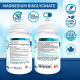 Bio Absorb Magnesium Bisglycinate 200mg side view showing capsule
