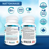 Bio Absorb Nattokinase capsules with packaging