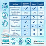 Bio Absorb Nutraceuticals Nattokinase Multi-Enzyme Capsules on a wooden table