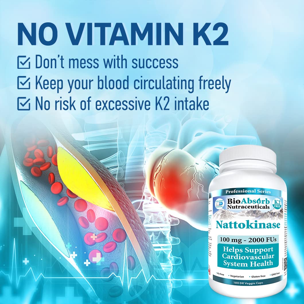 Bio Absorb Nutraceuticals Nattokinase Multi-Enzyme Capsules with dosage information