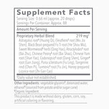 Bio-Botanical Research Biotonic Herbal Elixir with a glass of water