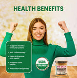 BIO-GRAPE Organic Bio-Curcumin 95% Turmeric Powder 60g in a bowl