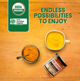 BIO-GRAPE Organic Bio-Curcumin 95% Turmeric Powder 60g mixed in smoothie