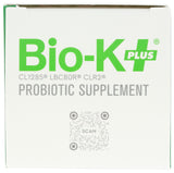 Bio-K Plus Probiotic Capsules back view with ingredient list