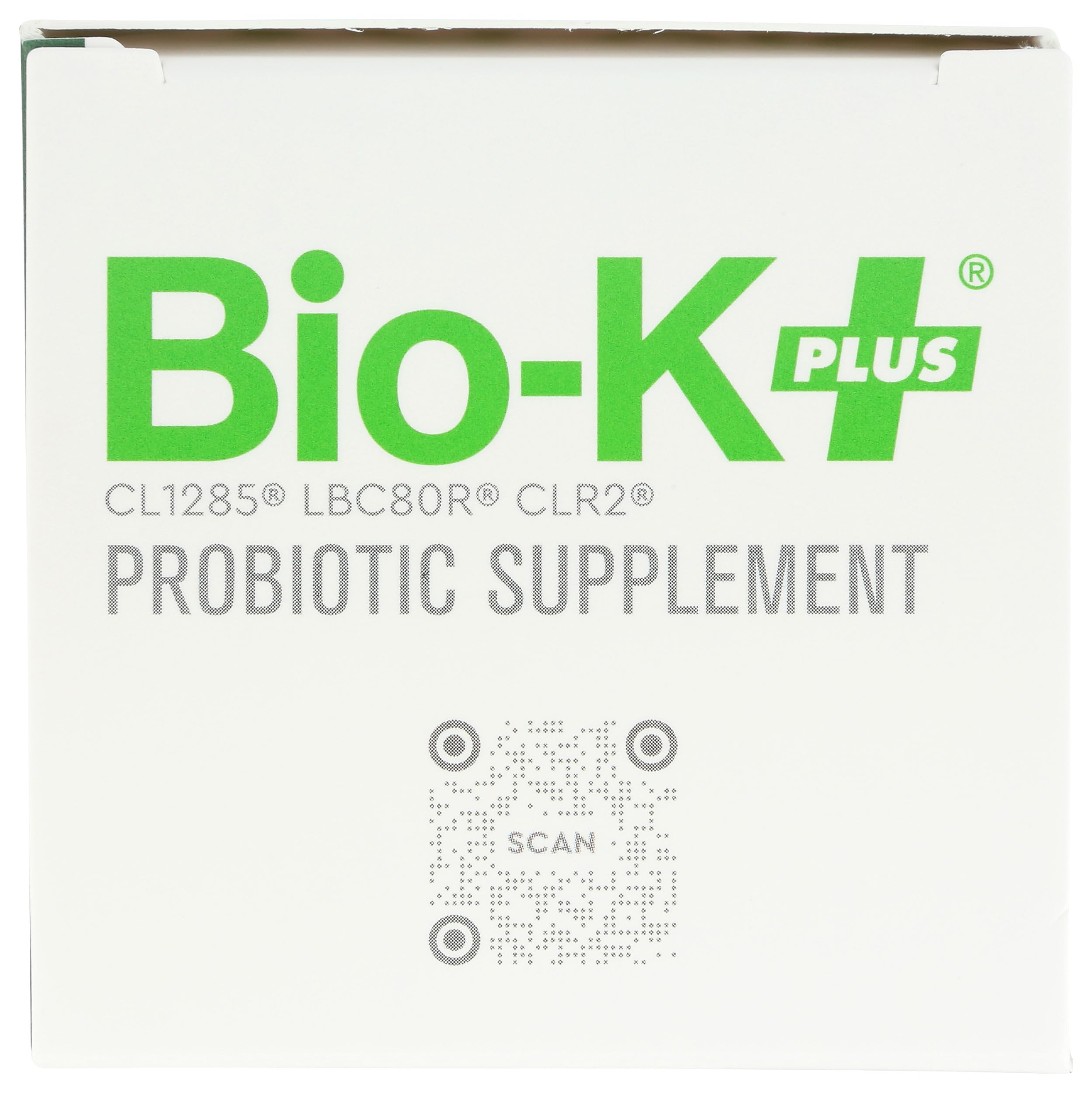 Bio-K Plus Probiotic Capsules side view showing dosage