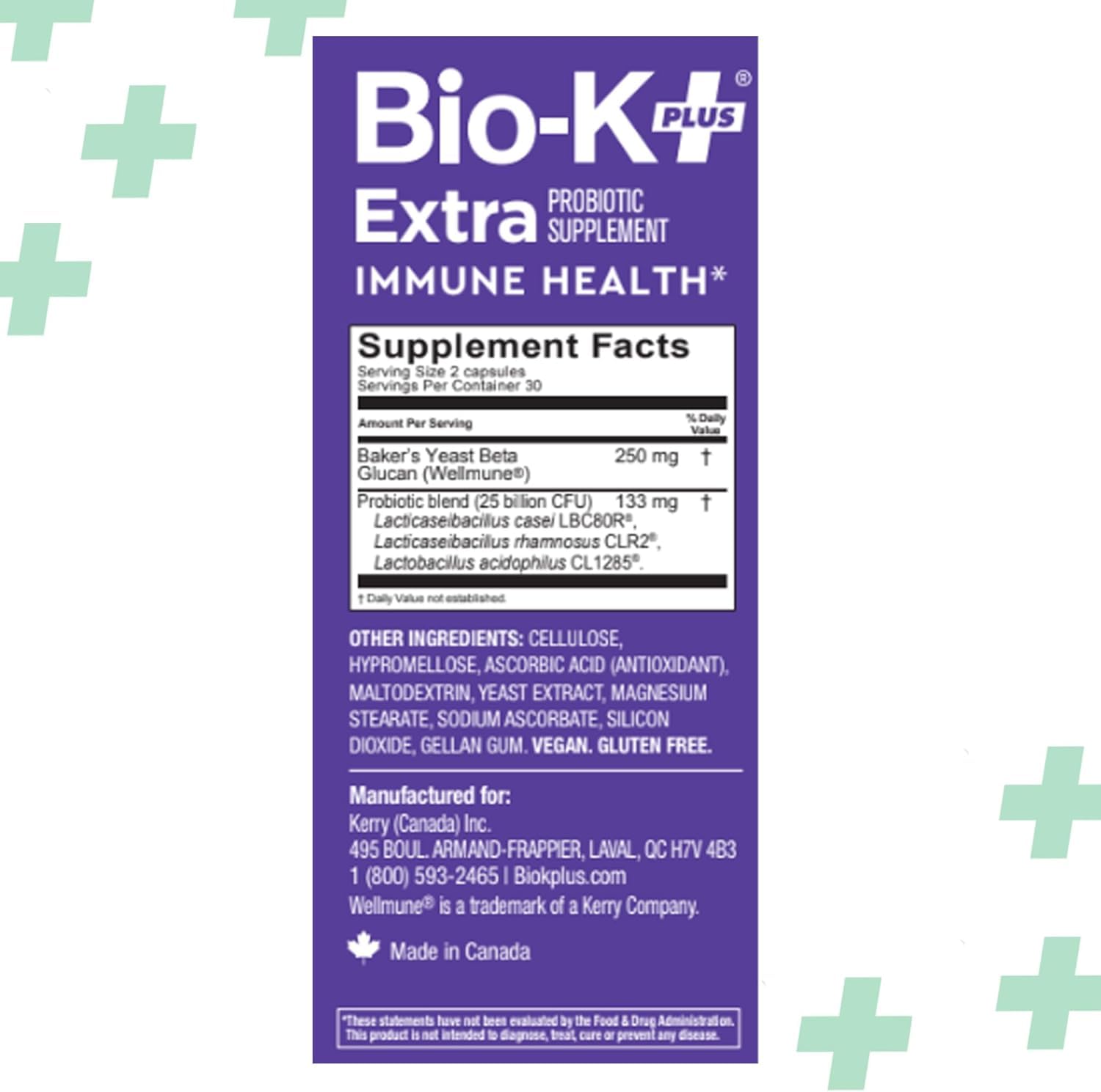 Bio-K Plus Probiotic Supplement in a daily wellness setup