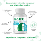 Bio-K Plus Probiotic with Ashwagandha capsule close-up