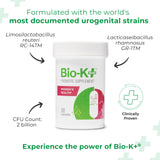 Bio-K Plus Women's Health Probiotic capsule bottle side view