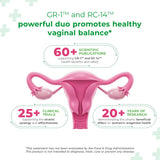 Bio-K Plus Women's Health Probiotic capsules on a wooden table