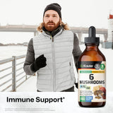 BIO KRAUTER 6 Mushrooms Tincture dropper and label