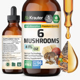 BIO KRAUTER 6 Mushrooms Tincture front view 175g