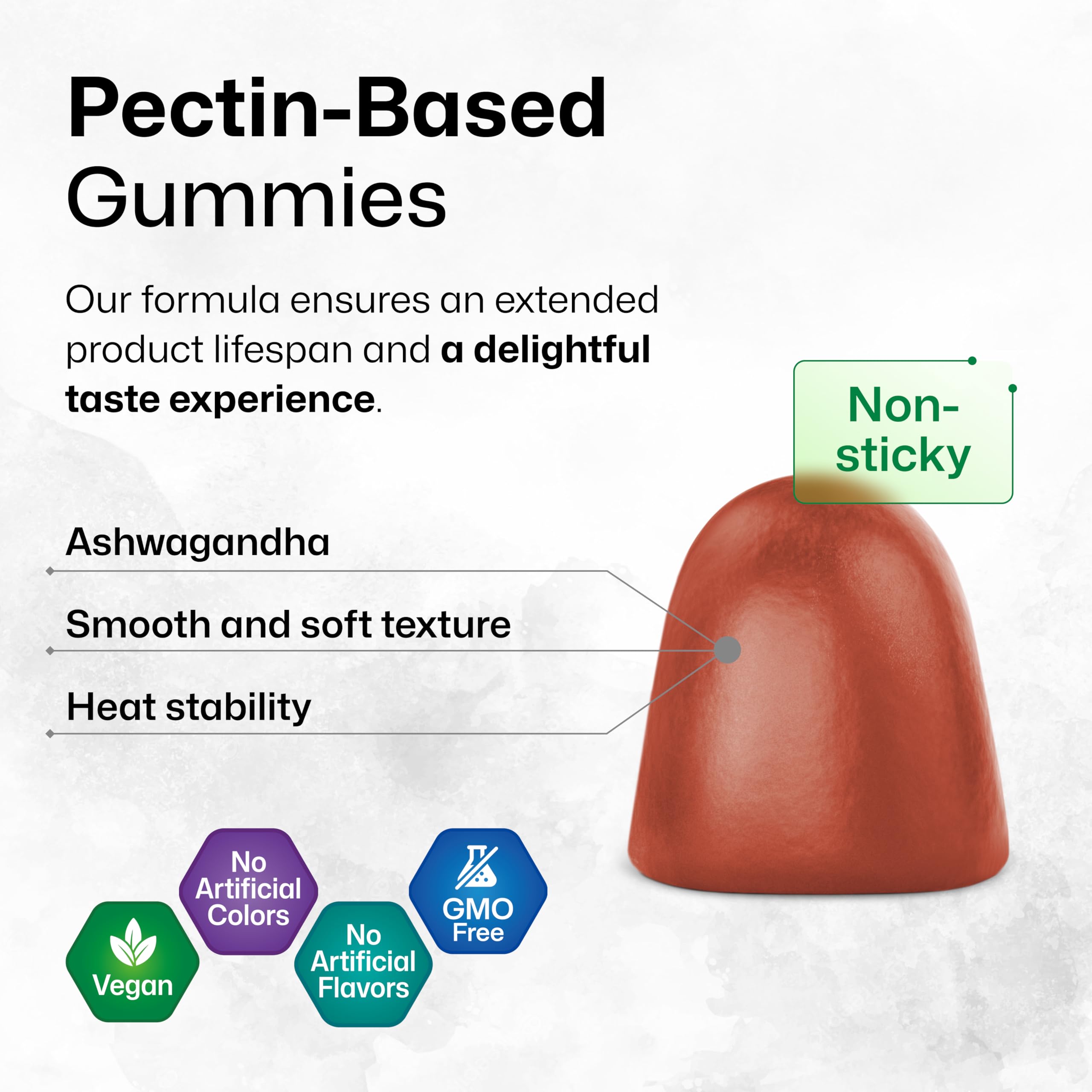 BIO KRAUTER Ashwagandha Gummies bottle back view with ingredient list