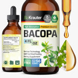 BIO KRAUTER Bacopa Monnieri Liquid Extract 4 fl oz front view