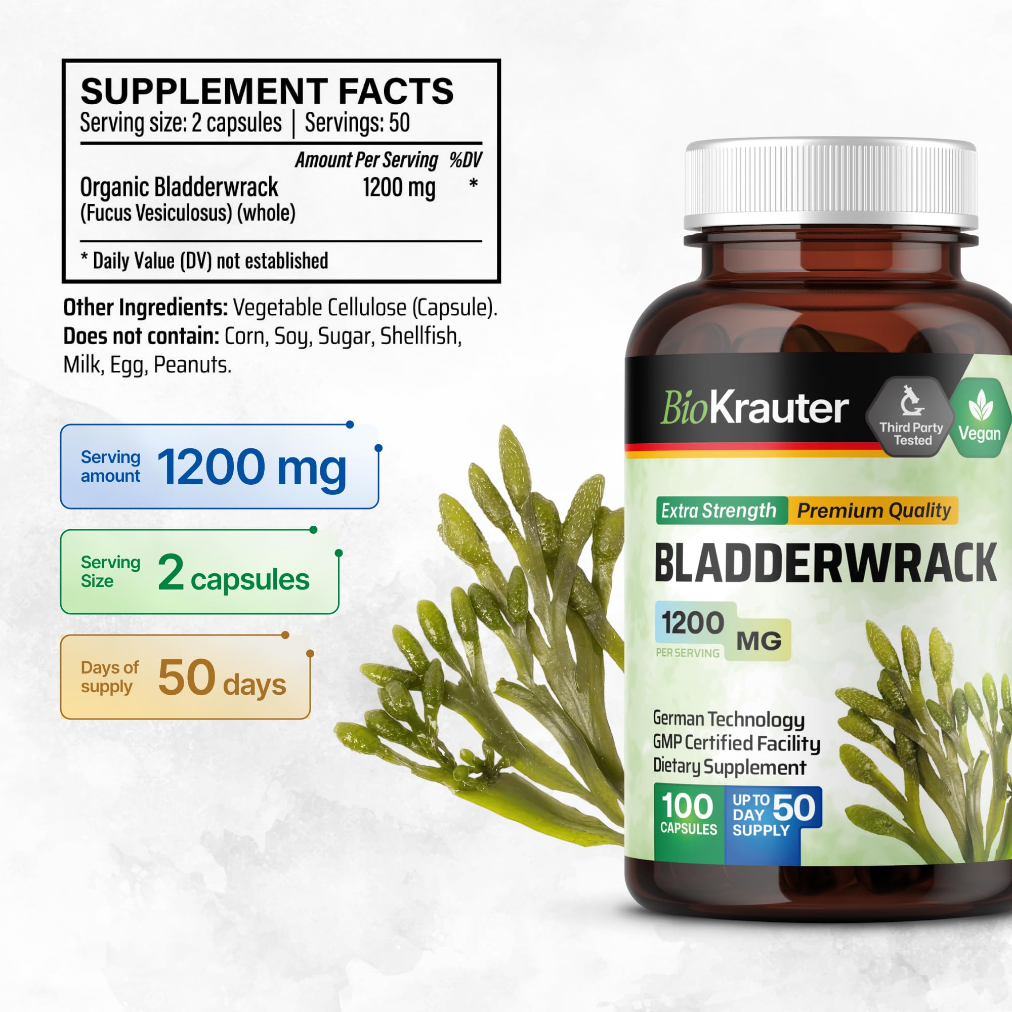BIO KRAUTER Bladderwrack Capsules packaging