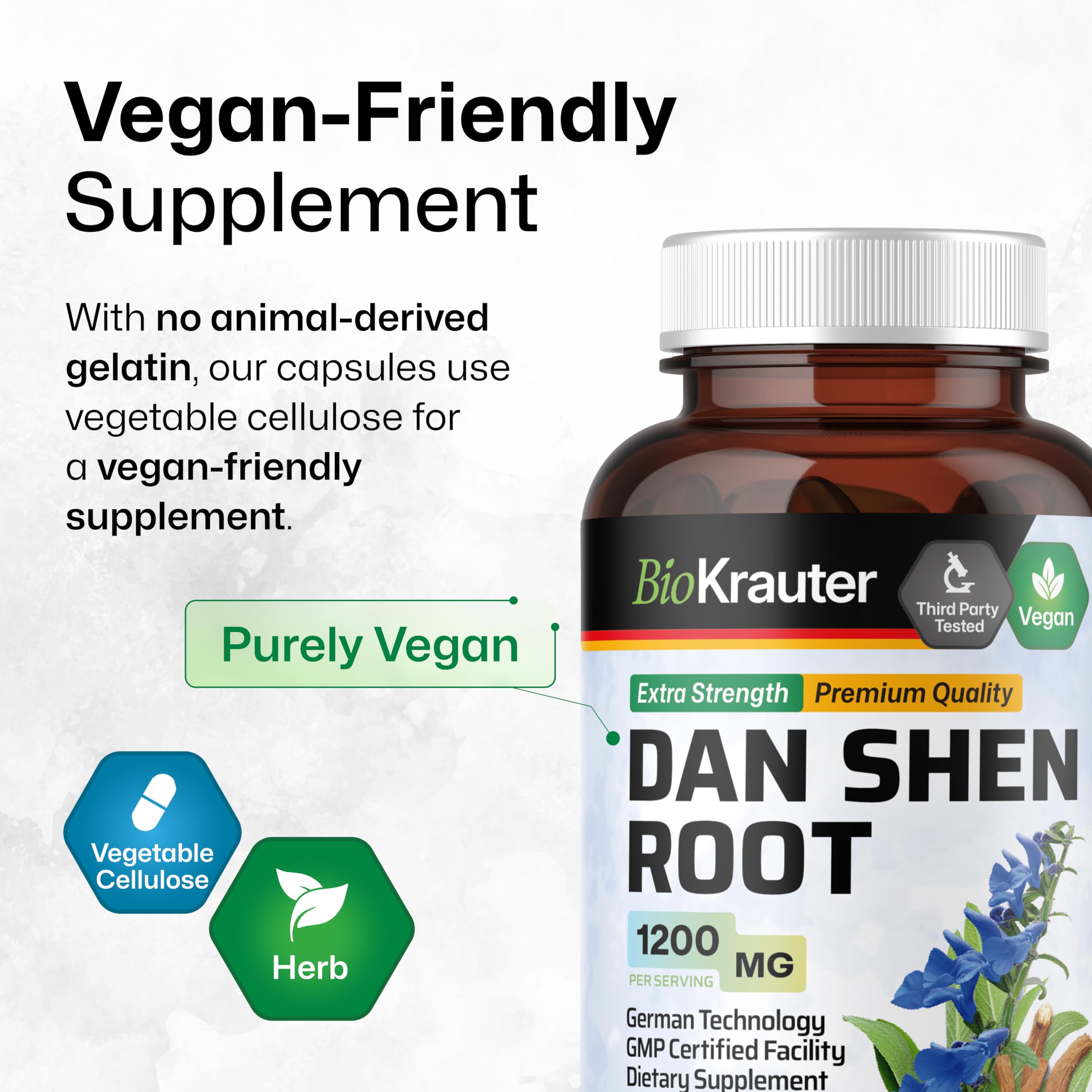 BIO KRAUTER Blended Vitamin & Mineral Supplement capsules on a table
