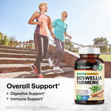 BIO KRAUTER Boswellia and Turmeric Capsules bottle side view