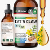 BIO KRAUTER Cat's Claw Tincture 4 fl oz bottle front view