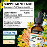 BIO KRAUTER Cat's Claw Tincture in a glass with water