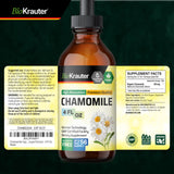 BIO KRAUTER Chamomile Tincture lifestyle scene with herbal tea
