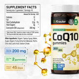 BIO KRAUTER CoQ10 Ubiquinol Gummies 200mg bottle with label