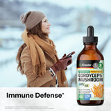 BIO KRAUTER Cordyceps Tincture 270g bottle side view