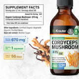 BIO KRAUTER Cordyceps Tincture 270g label close-up