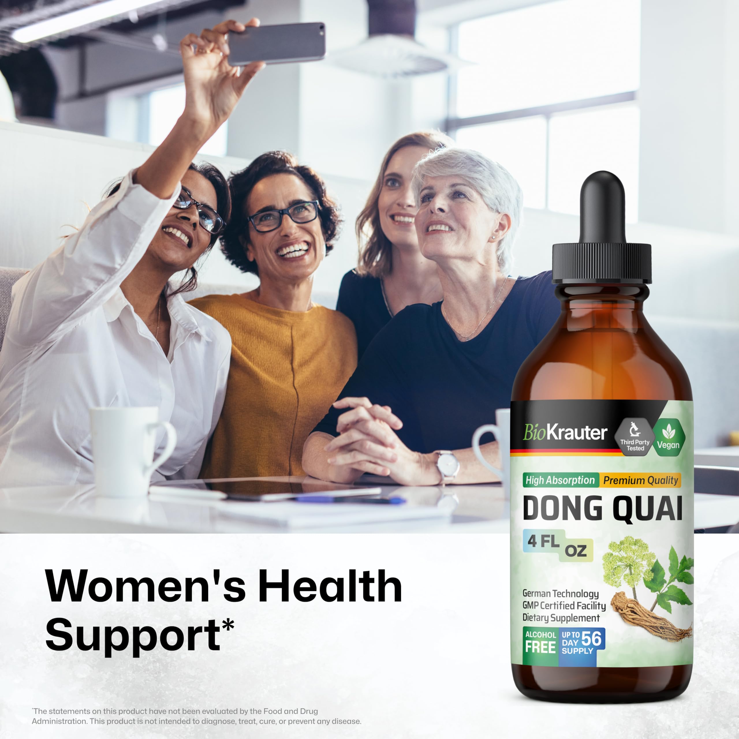 BIO KRAUTER Dong Quai Root Tincture 4 fl oz bottle with label