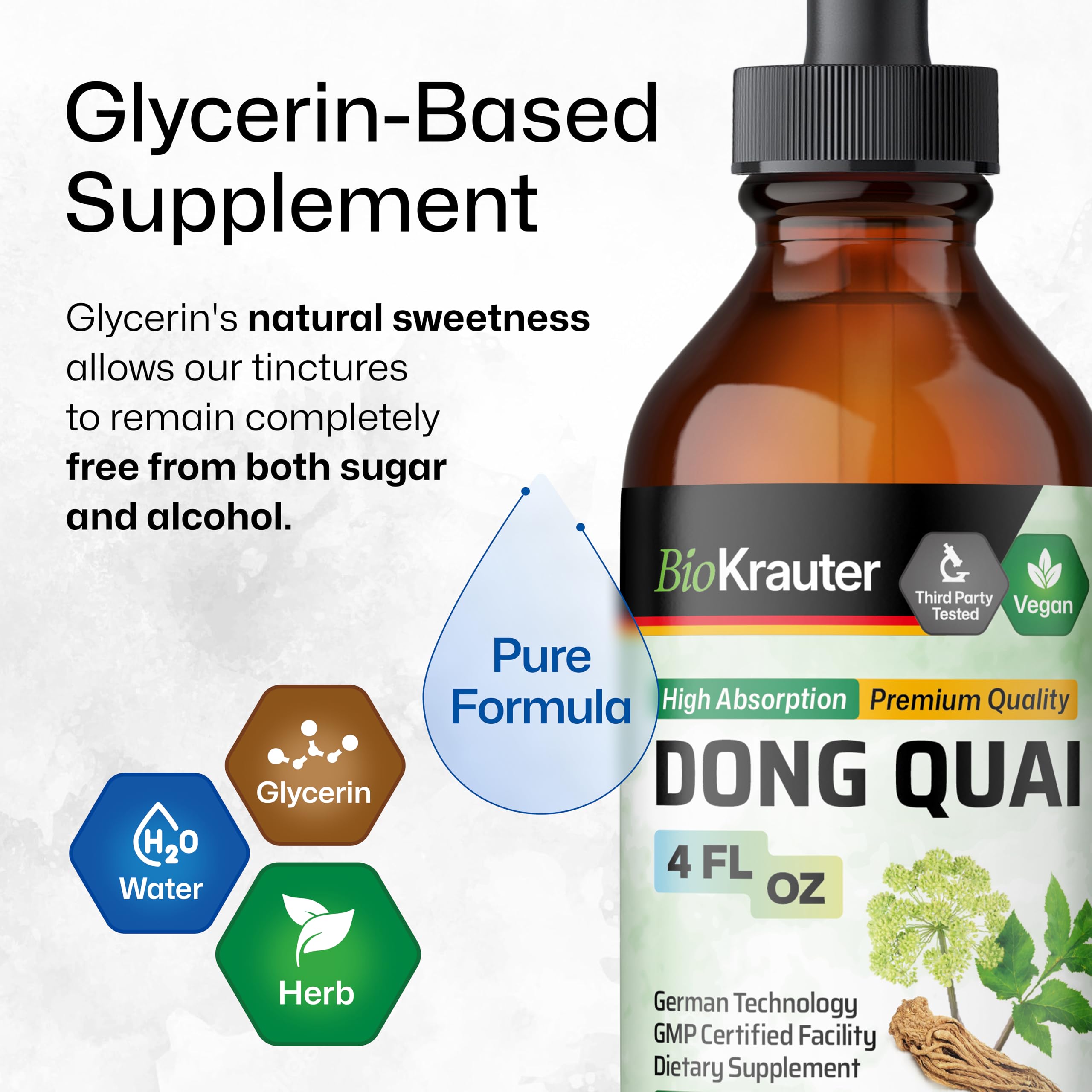 BIO KRAUTER Dong Quai Root Tincture 4 fl oz in lifestyle setting