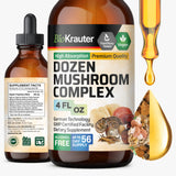 BIO KRAUTER Dozen Mushroom Complex Tincture 390g front view
