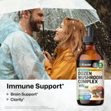BIO KRAUTER Dozen Mushroom Complex Tincture bottle with dropper
