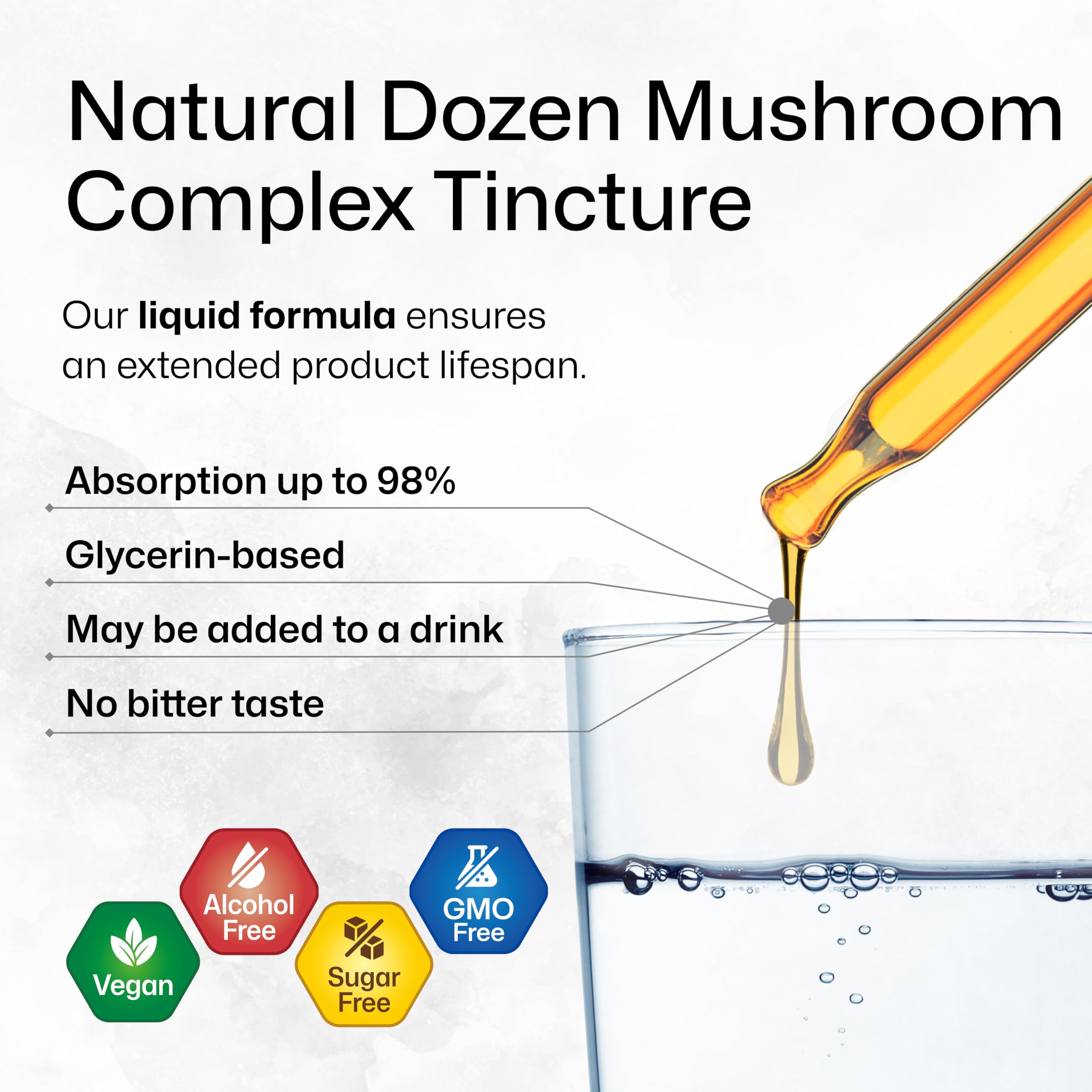 BIO KRAUTER Dozen Mushroom Complex Tincture in a lifestyle setting