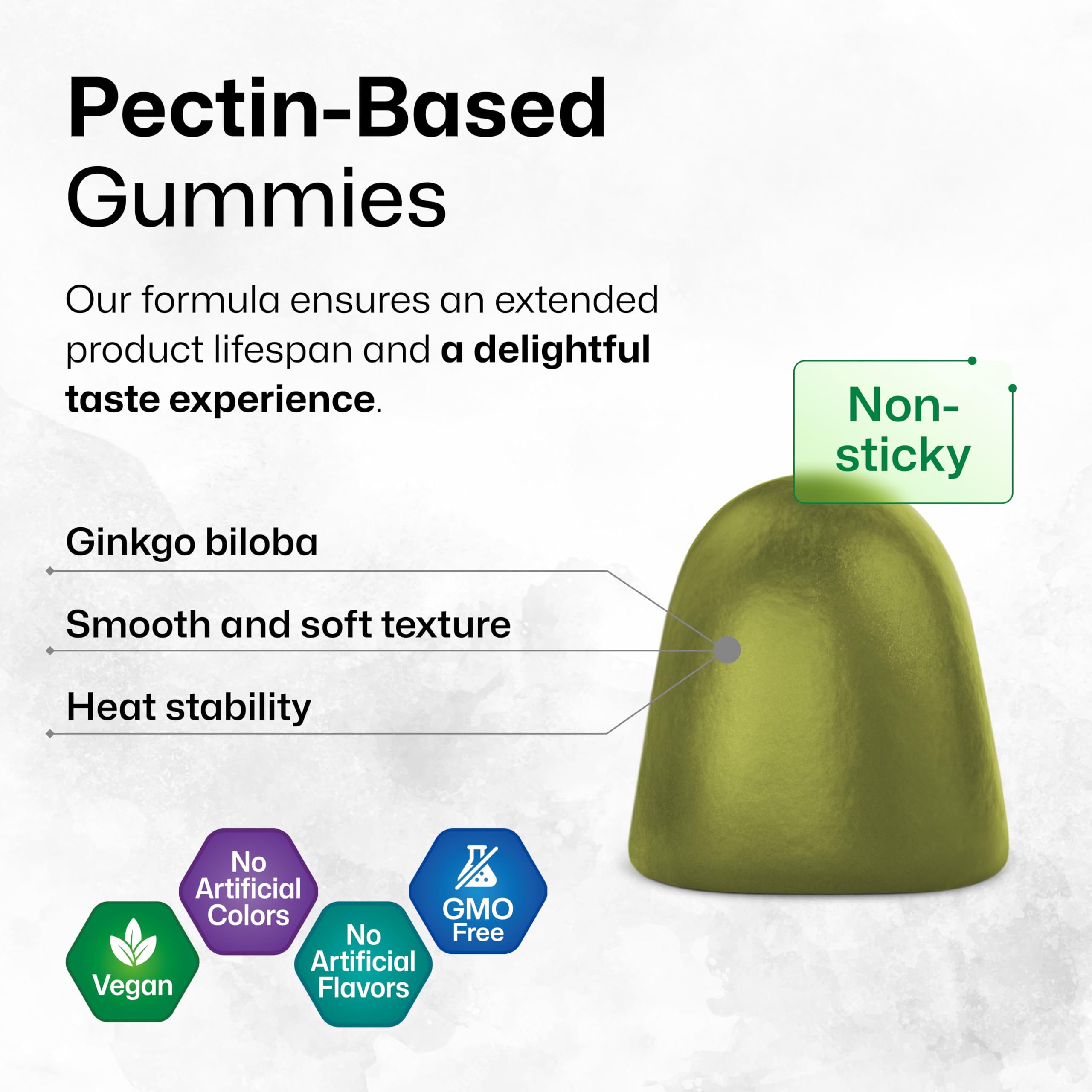 BIO KRAUTER Ginkgo Biloba Gummies with apple flavour