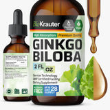 BIO KRAUTER Ginkgo Biloba Liquid Extract 2 fl oz front view