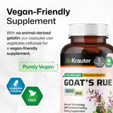 BIO KRAUTER Goat's Rue Lactation Supplement bottle back view with ingredients