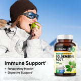 BIO KRAUTER Goldenseal Root Capsules 700mg bottle side view