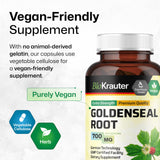 BIO KRAUTER Goldenseal Root Capsules 700mg with measuring spoon