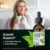 BIO KRAUTER Green Tea Extract Liquid Drops 2 fl oz bottle side view