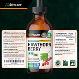 BIO KRAUTER Hawthorn Drops 4 fl oz with serving suggestion
