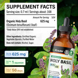 BIO KRAUTER Holy Basil Liquid Extract packaging with ingredients